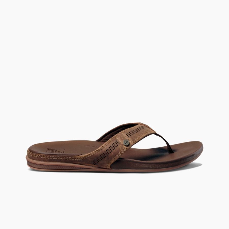Reef | Men's Cushion Lux Leather Sandals Item-ID 1ByHLumM