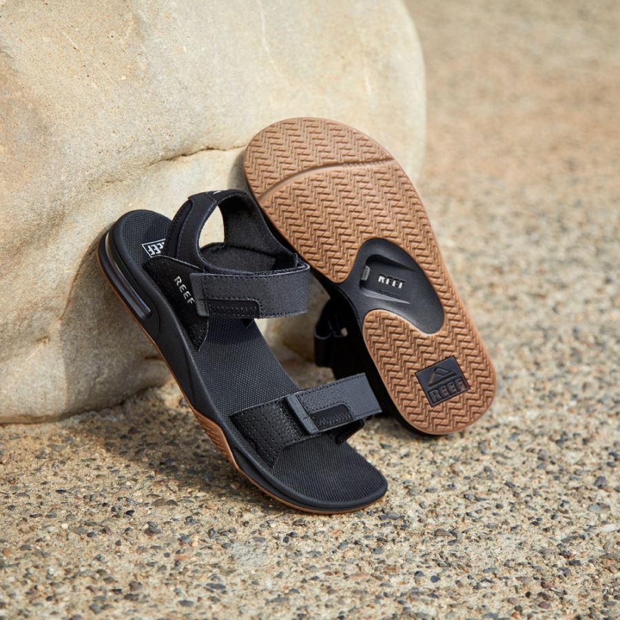 Reef | Men's Fanning Baja Sandals (Black/Sliver) Item-ID 3my9wX8