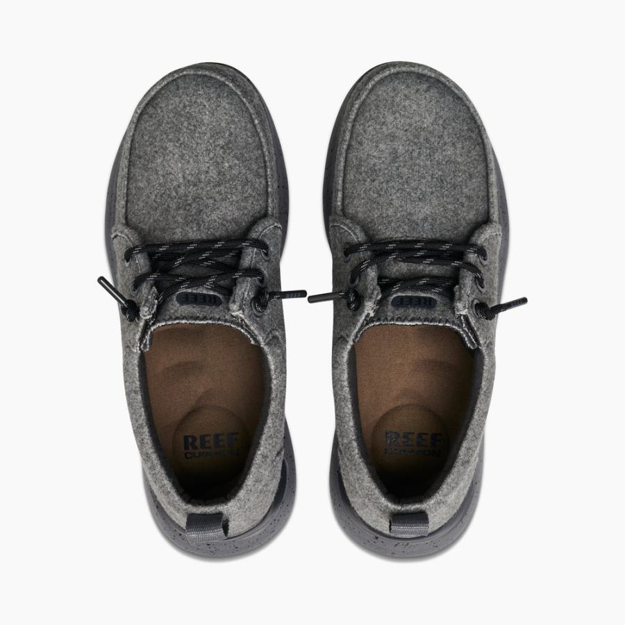Reef | Men's SWELLsole Cutback Rocker Bottom Shoes in Grey Wool