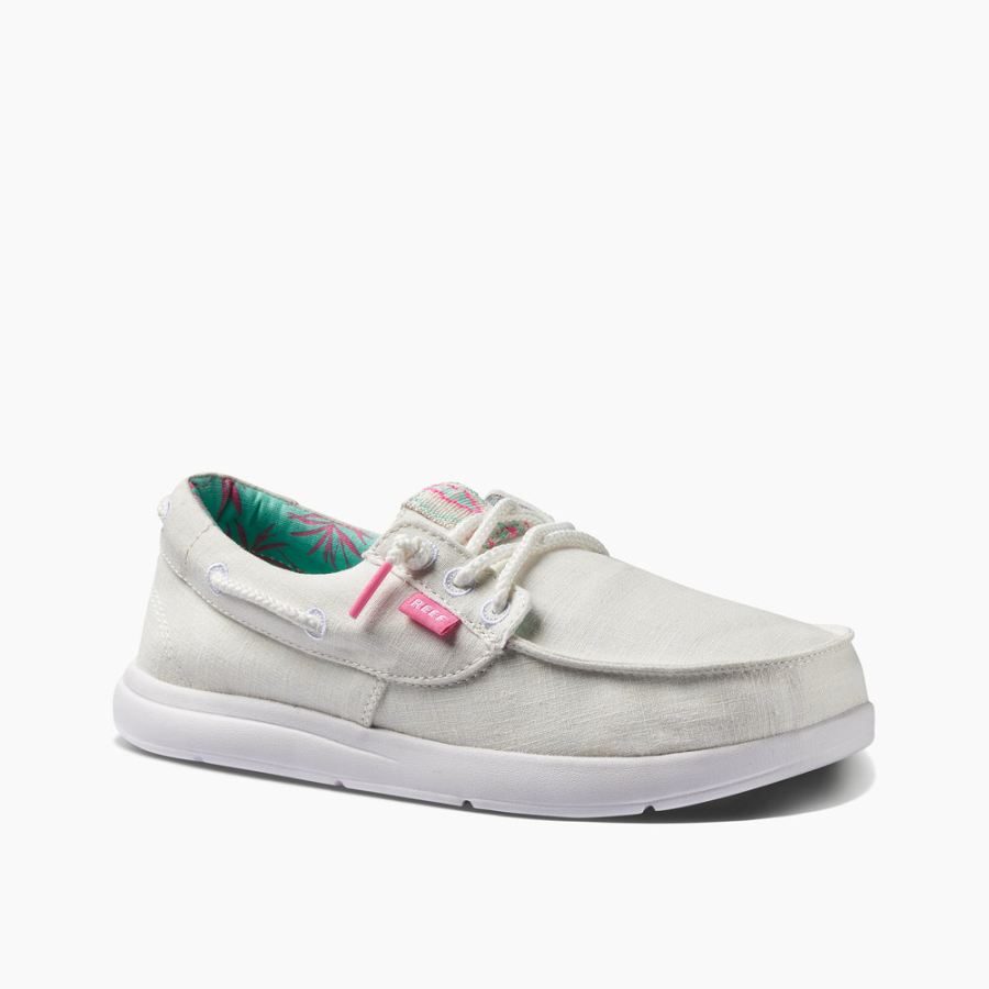 Reef | Women's Cushion Coast Boat Shoes in White Item-ID DcAhDtg