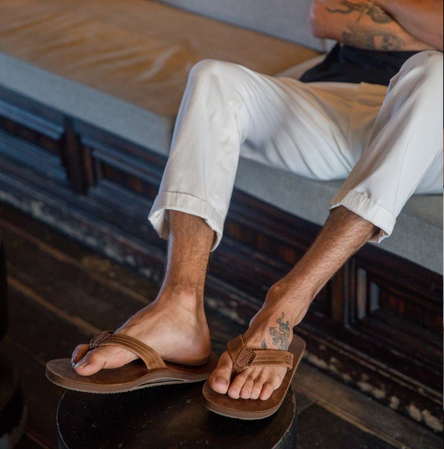 Reef | Men's Draftsmen Leather Flip Flop Sandals Item-ID JebLowR