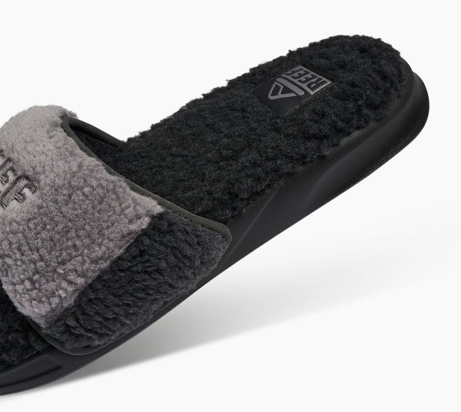 Reef | Men's One Slide Chill Faux Shearling Sandals Item-ID OXxy