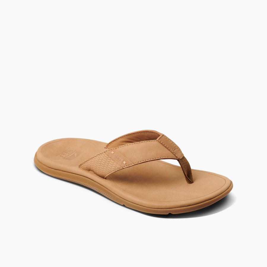 Reef | Men's Sandals Leather Santa Ana In Tan Item-ID QncYXGjH