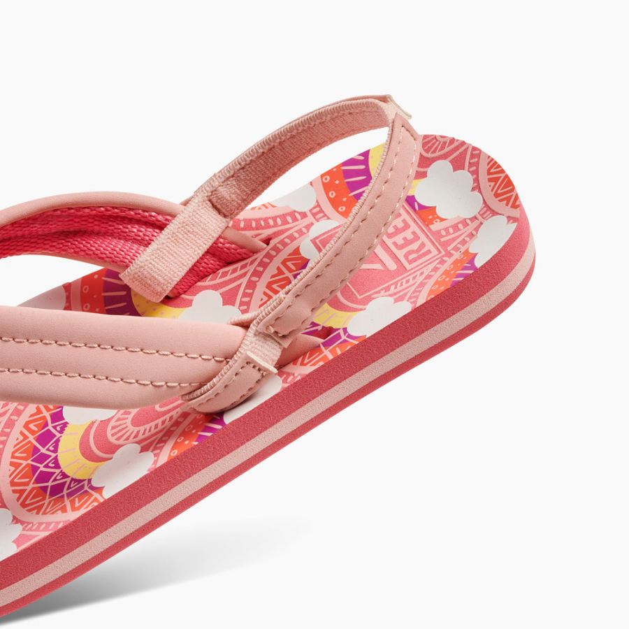 Reef Toddler Girls Ahi Sandals in Rainbows and Clouds Item-ID RA