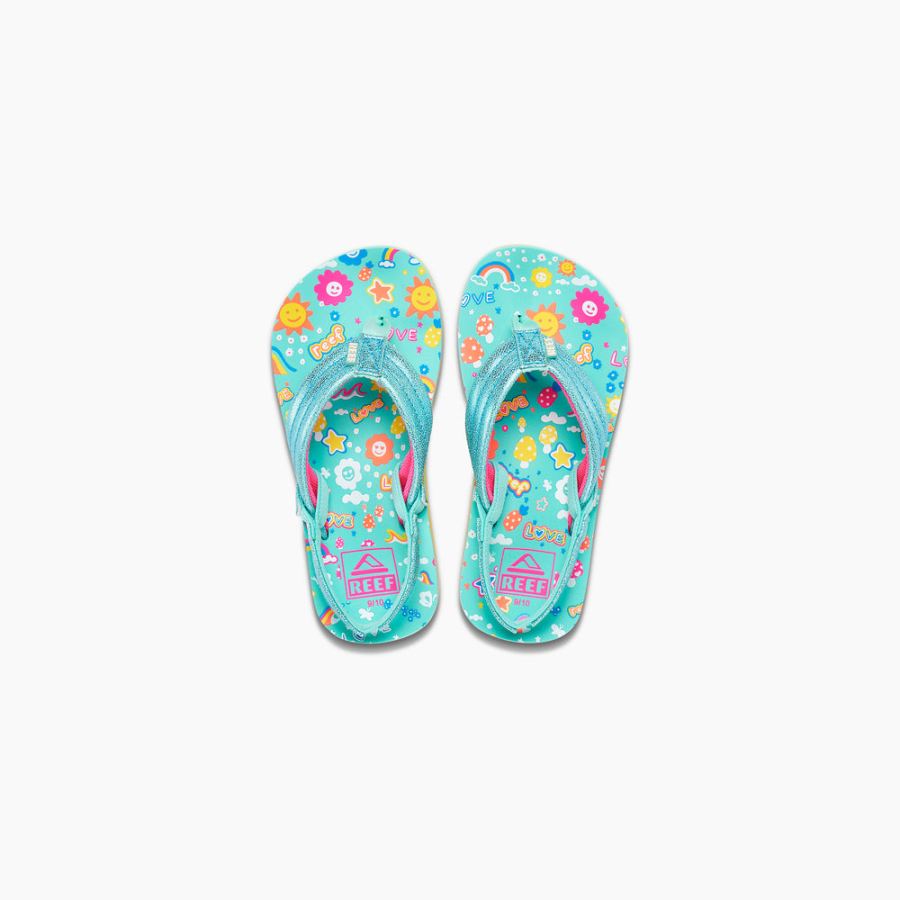 Reef Little Girls Ahi Sandals in Love Rainbow Item-ID U1ogx828