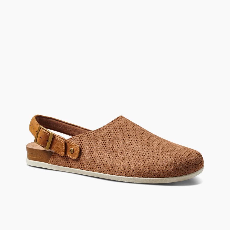 Reef | Men's Cushion Sage Suede Slip-On Shoes in Tan Item-ID VI2