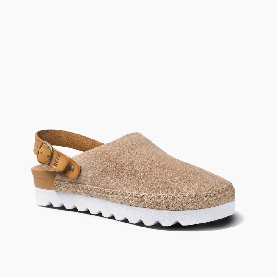 Reef | Women's Cushion Sage Slip-Ons in Natural Item-ID iFoijZQE