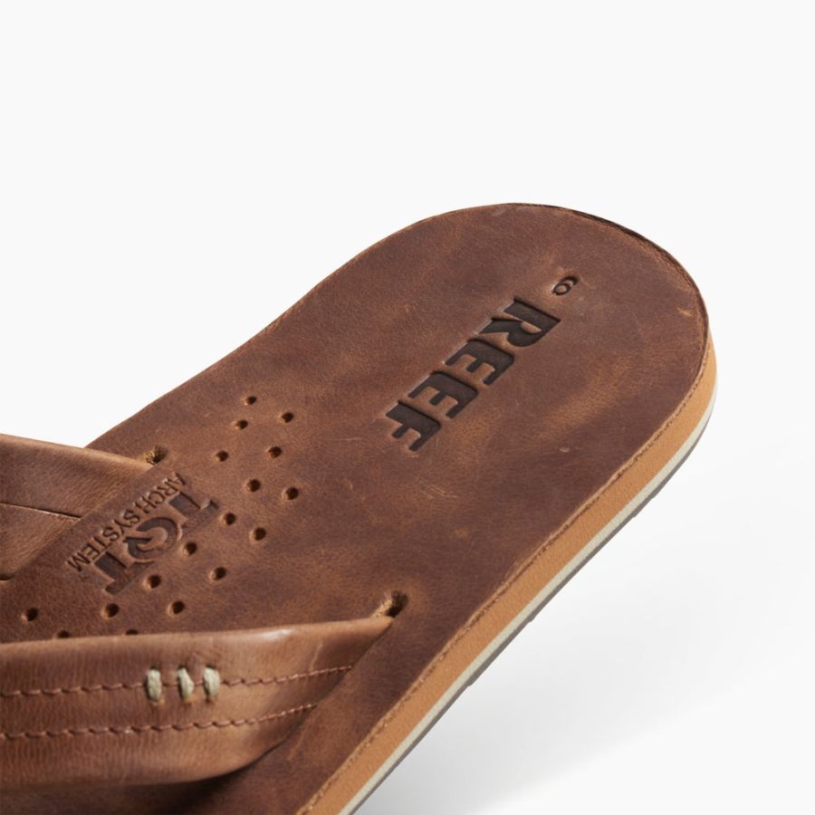 Reef | Men's Draftsmen Leather Flip Flop Sandals Item-ID k6gidBx