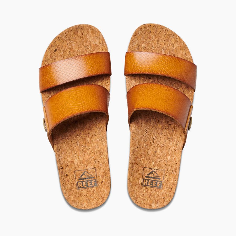 Reef | Women's Cushion Vista Higher Sandals in Cognac Item-ID li