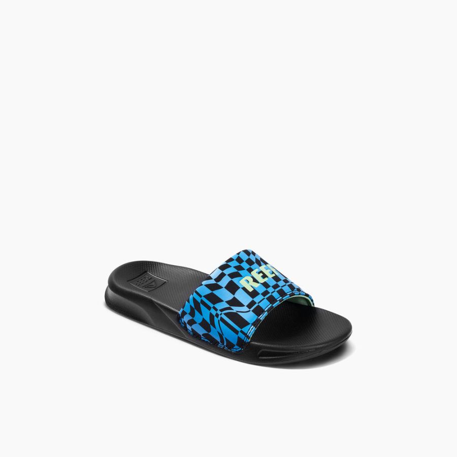 Reef Boys Slides Kids One Slide in Swell Checkers Item-ID mj8Drq
