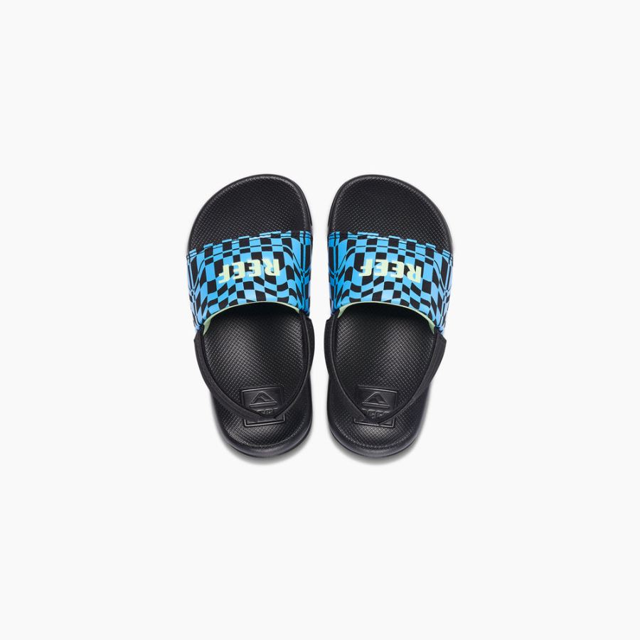 Reef Toddler Boys One Slide in Swell Checkers Item-ID r8yDoZnu